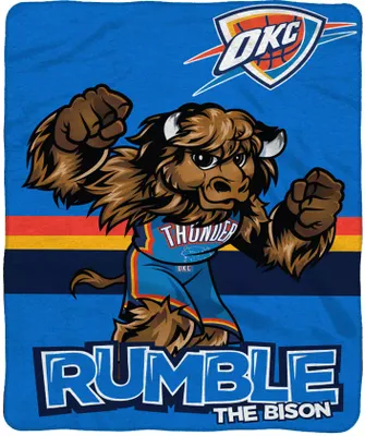 Bleacher Creatures Oklahoma City Thunder Rumble the Bison Raschel Plush Blanket