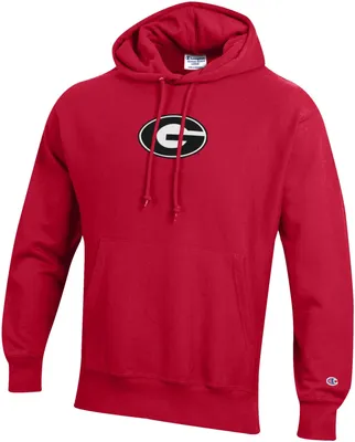 Champion Men's Georgia Bulldogs Reverse Weave Crew Pullover Sweatshirt