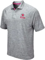 Colosseum Men's Utah Utes Grey Wedge Polo