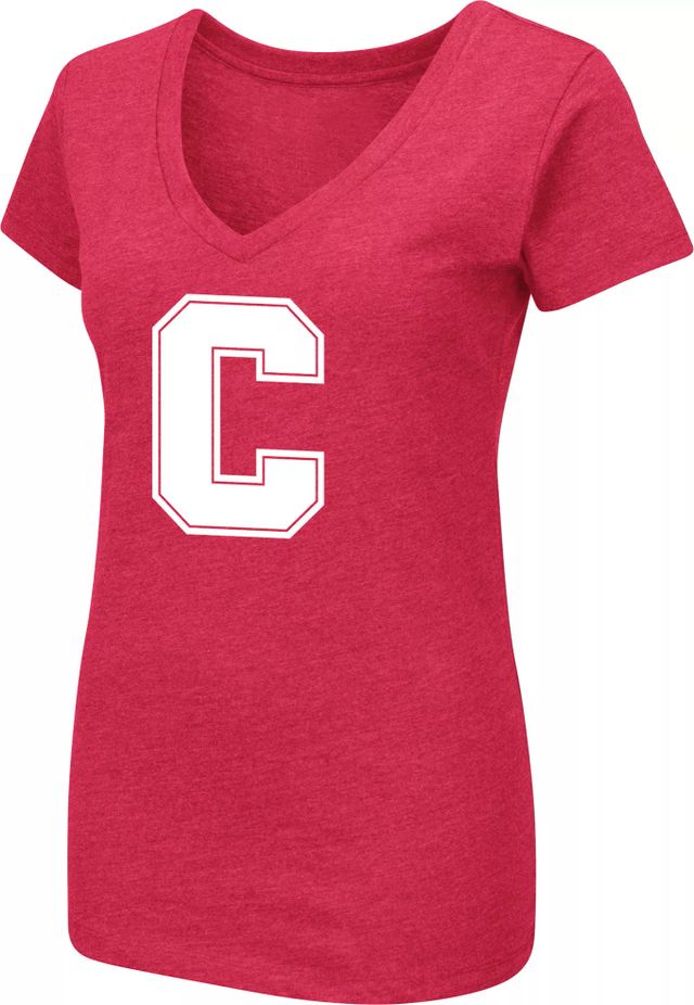 Cleveland Indians Women's Oversized Spirit Jersey V-Neck T-Shirt