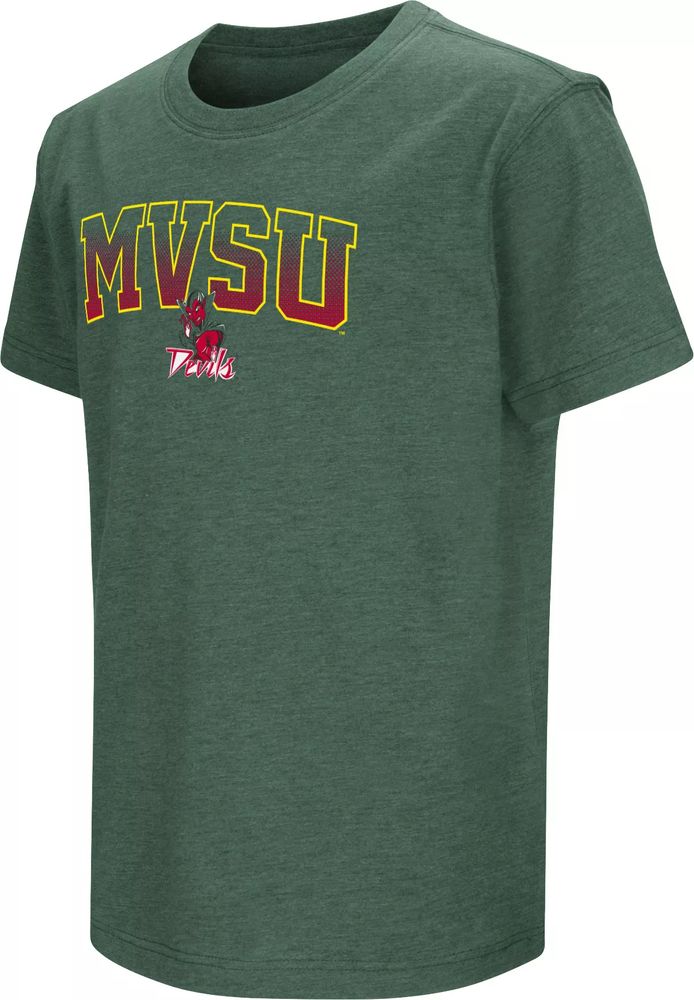 Colosseum Youth Mississippi Valley State Delta Devils Forest Green Dual Blend T-Shirt