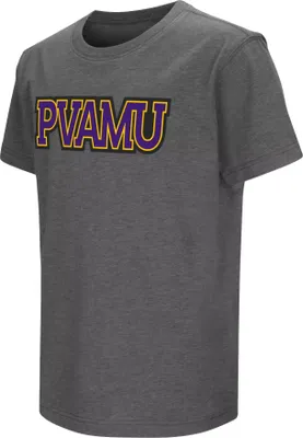 Colosseum Youth Prairie View A&M Panthers Grey Dual Blend T-Shirt