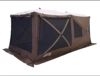 Clam Outdoors Cabin Screen 4 Side Shelter with Zip Down Sides