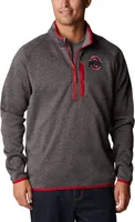 Columbia Men's Ohio State Buckeyes Grey Canyon Point Half-Zip Pullover Fleece Jacket