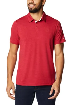 Columbia Men's Oklahoma Sooners Crimson Tech Trail Polo