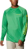 Columbia Men's Oregon Ducks Green Terminal Tackle Long Sleeve T-Shirt