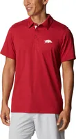 Columbia Men's Arkansas Razorbacks Cardinal Tech Trail Polo