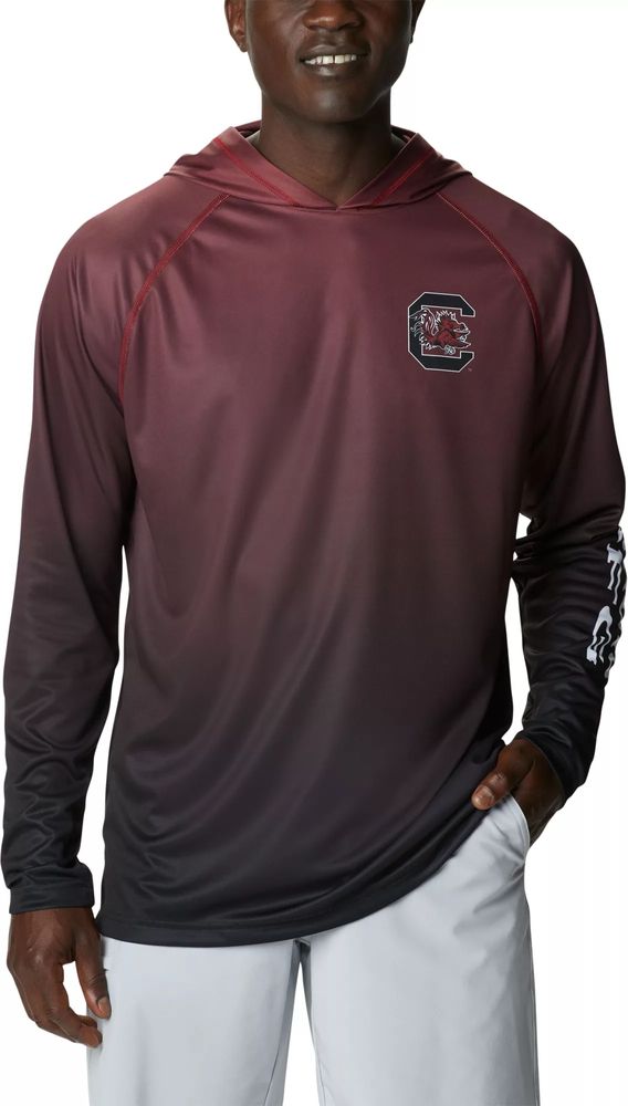 Men's Columbia Georgia Bulldogs Terminal Tackle Long Sleeve Shirt (Red) Medium