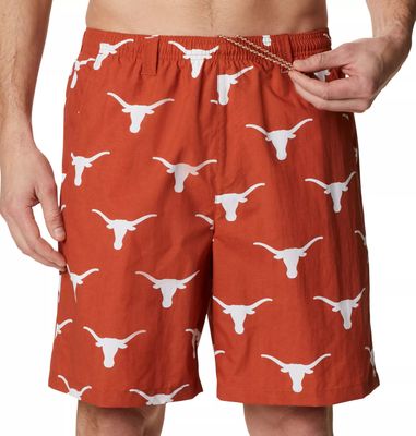 Columbia Men's Texas Longhorns Burnt Orange Backcast II Printed Performance Shorts