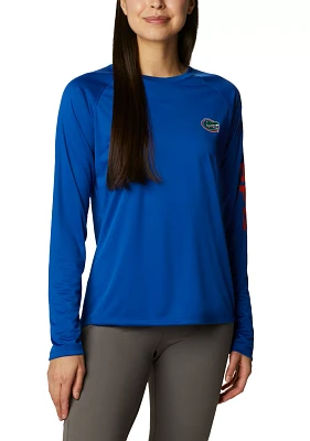 Columbia Women's Florida Gators Blue Tidal Long Sleeve T-Shirt