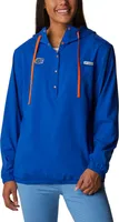 Columbia Women's Florida Gators Blue PFG Tamiami Quarter-Snap Long Sleeve Hooded Shirt