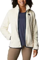 Columbia Women's Penn State Nittany Lions White Fire Side Sherpa Full-Zip Jacket