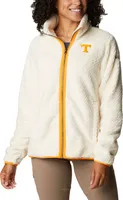 Columbia Women's Tennessee Volunteers White Fire Side Sherpa Full-Zip Jacket