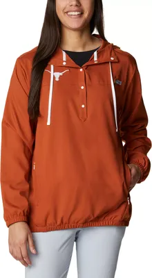 Columbia Women's Texas Longhorns Burnt Orange PFG Tamiami Quarter-Snap Long Sleeve Hooded Shirt