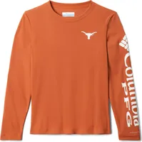 Columbia Youth Texas Longhorns Terminal Tackle Orange Long Sleeve T-Shirt