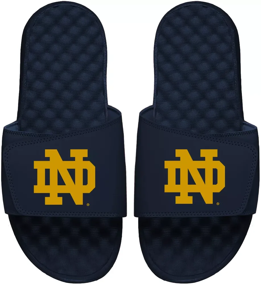 ISlide Notre Dame Fighting Irish Navy Logo Slide Sandals