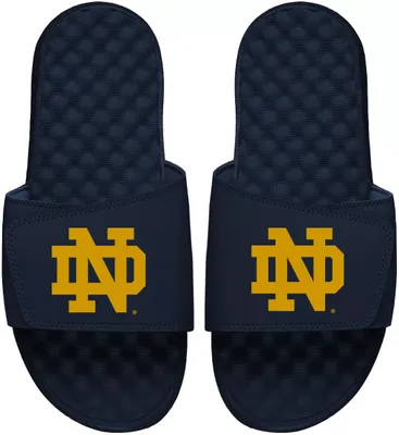 ISlide Notre Dame Fighting Irish Navy Logo Slide Sandals
