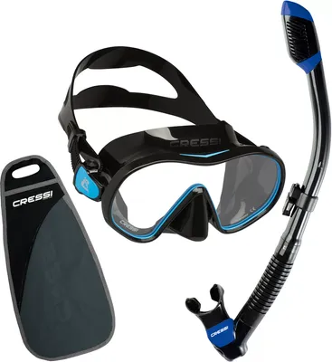 Cressi F-Dual & Supernova Dry Snorkeling Combination Set