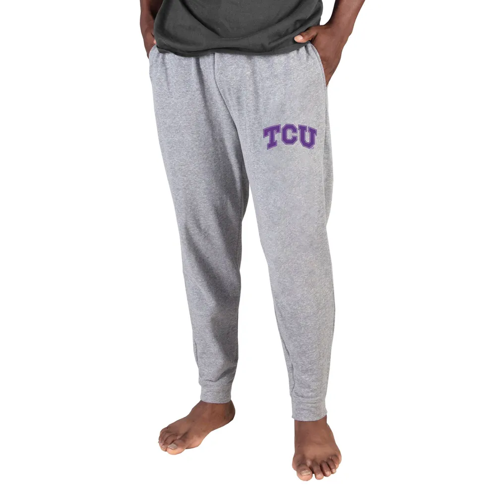 Concepts Sport Men's TCU Horned Frogs Grey Mainstream Cuffed Pants