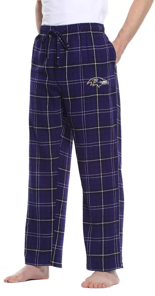 Concepts Sport Men's Baltimore Ravens Ultimate Purple Flannel Pants