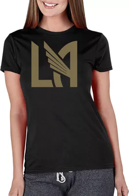 Concepts Sport Women's Los Angeles FC Marathon Black Knit T-Shirt