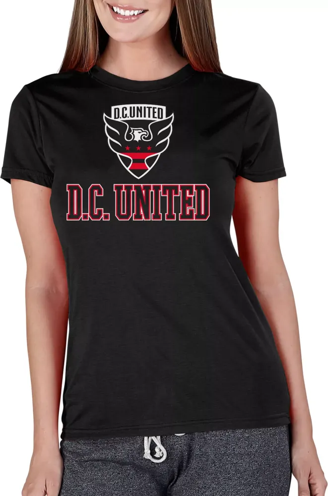 Concepts Sport Women's D.C. United Marathon Black Knit T-Shirt