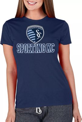 Concepts Sport Women's Sporting Kansas City Marathon Navy Knit T-Shirt