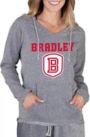 Concepts Sport Women's Bradley Braves Grey Mainstream Hoodie