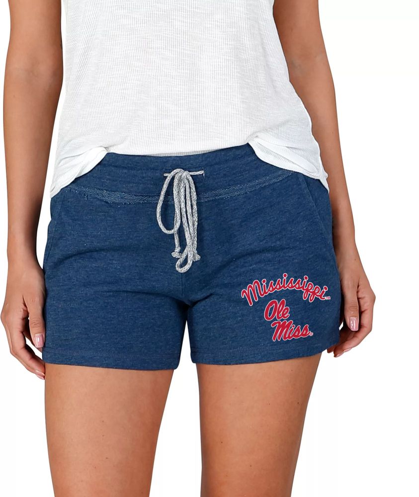 Concepts Sport Women's Ole Miss Rebels Blue Mainstream Terry Shorts