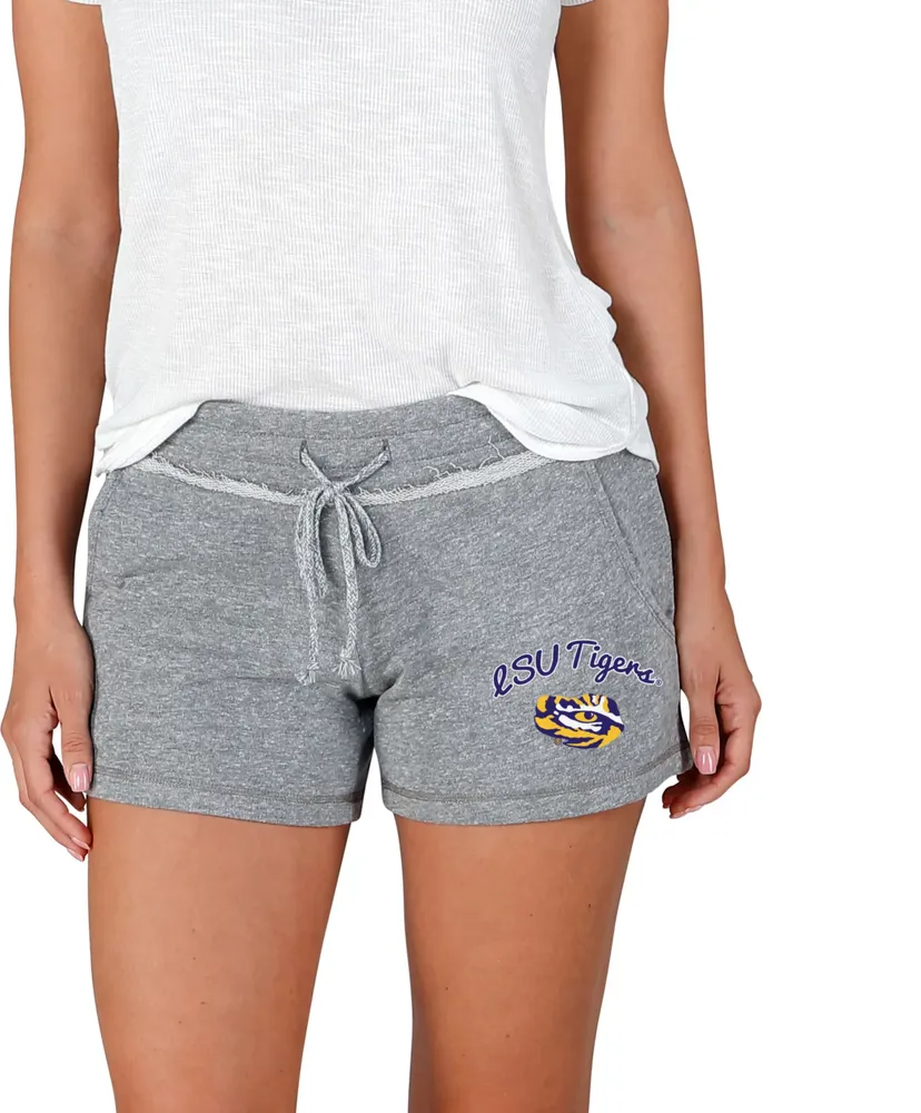 Concepts Sport Women's LSU Tigers Grey Mainstream Terry Shorts