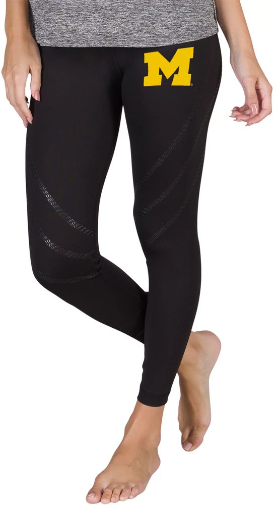 Concepts Sport Women's Michigan Wolverines Lineup Black Leggings