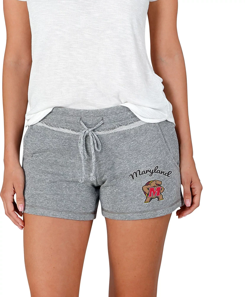 Concepts Sport Women's Maryland Terrapins Grey Mainstream Terry Shorts