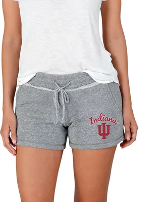 Concepts Sport Women's Indiana Hoosiers Grey Mainstream Terry Shorts