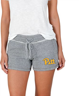 Concepts Sport Women's Pitt Panthers Grey Mainstream Terry Shorts