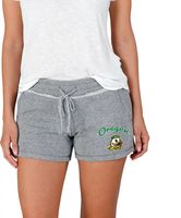 Concepts Sport Women's Oregon Ducks Grey Mainstream Terry Shorts