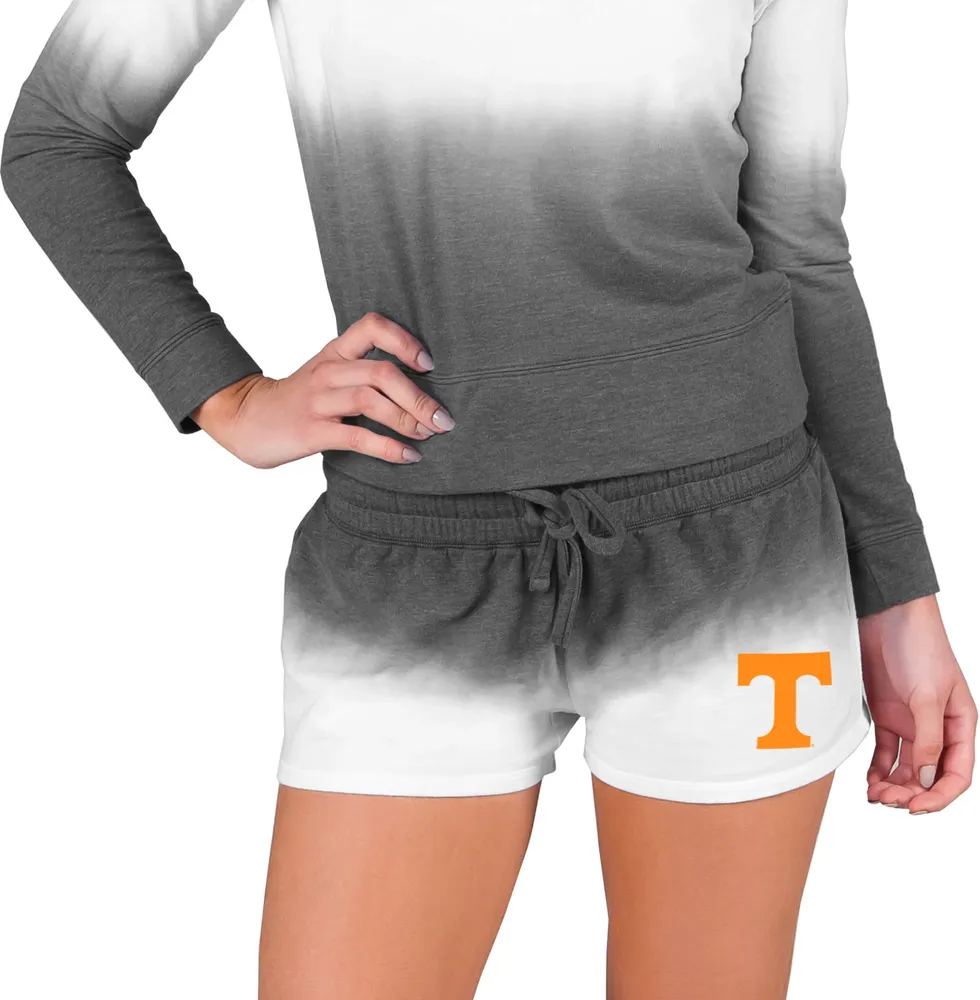 Concepts Sport Women's Tennessee Volunteers Grey/White Fanfare Shorts