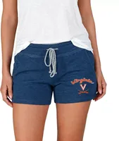 Concepts Sport Women's Virginia Cavaliers Blue Mainstream Terry Shorts