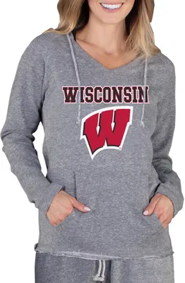 Concepts Sport Women's Wisconsin Badgers Grey Mainstream Hoodie