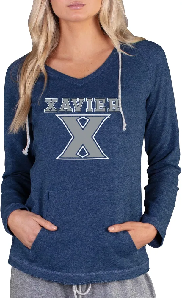 Concepts Sport Women's Xavier Musketeers Blue Mainstream Hoodie