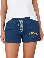 Concepts Sport Women's St. Louis Blues Navy Terry Shorts