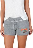 Concepts Sport Women's Anaheim Ducks Grey Terry Shorts