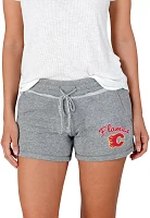 Concepts Sport Women's Calgary Flames Grey Terry Shorts