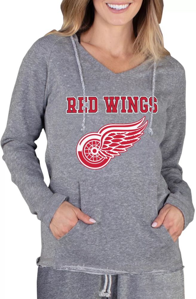 Concepts Sport Women's Detroit Red Wings Mainstream Grey Hoodie