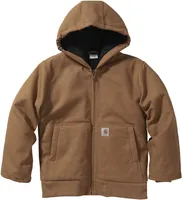 Carhartt Boys' Canvas Insulated Hooded Active Jacket