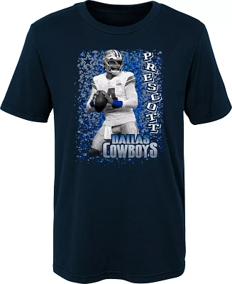 NFL Team Apparel Youth Dallas Cowboys Dak Prescott #4 Navy T-Shirt