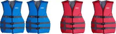 DBX Onyx Adult Universal Polyester Life Vests - 4 Pack