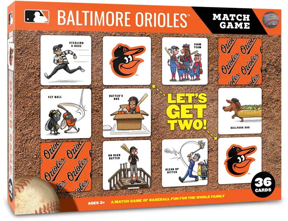 You The Fan Baltimore Orioles Memory Match Game