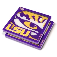 You the Fan LSU Tigers Logo Series Coaster Set