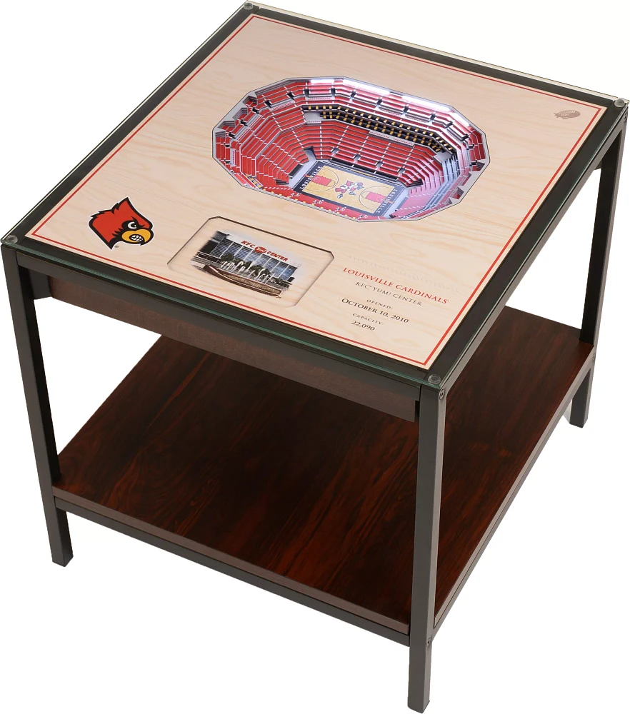 You The Fan Louisville Cardinals 25-Layer Stadium Views Lighted End Table