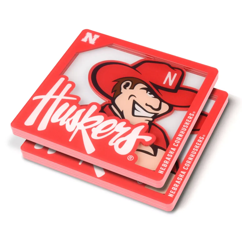 You the Fan Nebraska Cornhuskers Logo Series Coaster Set